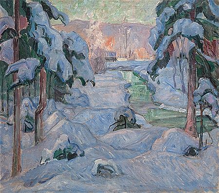 Vinter på Lillehammer, 1921