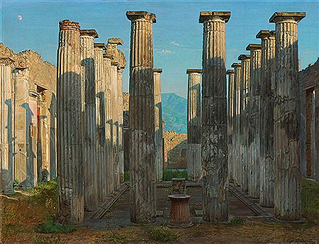 View from Pompeji. by Peter Olsen-Ventegodt - Auction record, sale price, and art valuation. Compare with similar artists and explore comparable artworks.