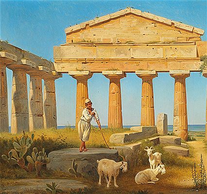 The temple of Ceres at Paestum.