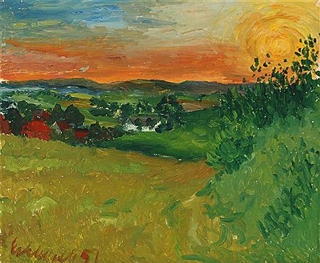 Sample artwork by Eckhardt Johnsen (1911 - 1955), known for landscape painting - View similar artists and auction records