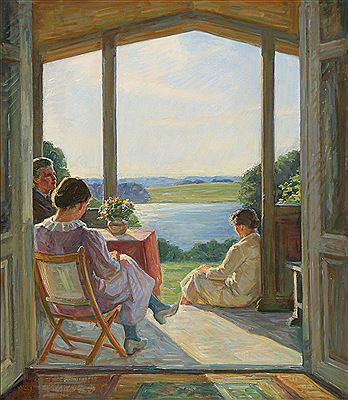 Paa Verandaen