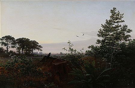 Early autumn morning on the island of Lolland, Denmark