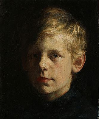 Portrait of a blond boy