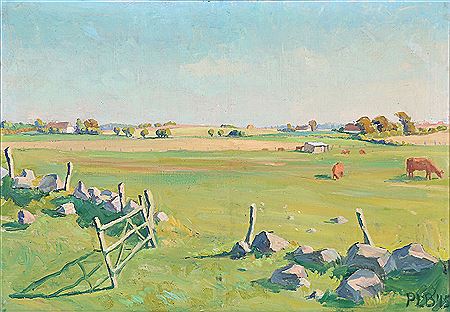 The meadows at Dalby. by P Larsen Birkebjerg - Auction record, sale price, and art valuation. Compare with similar artists and explore comparable artworks.