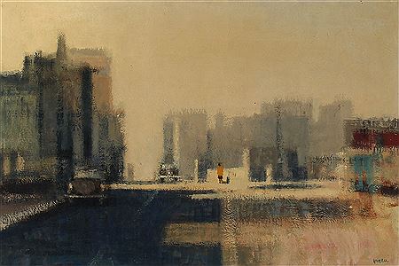 Town scenery.
