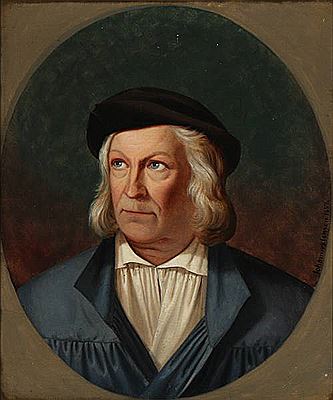Portrait of Bertel Thorvaldsen.