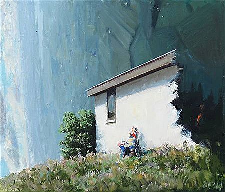 Landscape with tilted horizon and figure in the front. by Jens Sorensen - Auction record, sale price, and art valuation. Compare with similar artists and explore comparable artworks.