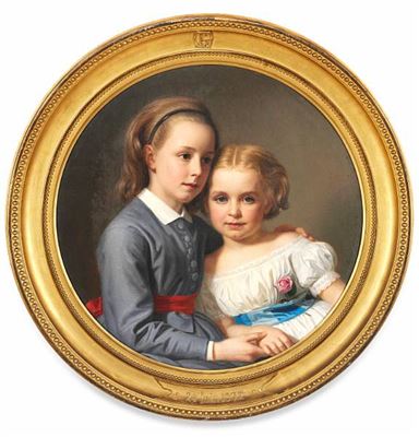 Portrait of two girls