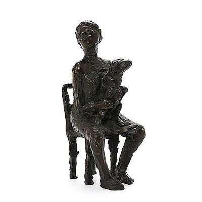 Seated woman with dog by Erik Varming - Auction record, sale price, and art valuation. Compare with similar artists and explore comparable artworks.
