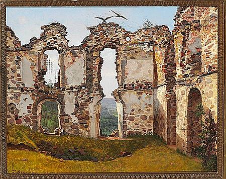 The ruins of Brahehus at Jönköping in Sweden by Frederik Hansen Sodring - Auction record, sale price, and art valuation. Compare with similar artists and explore comparable artworks.