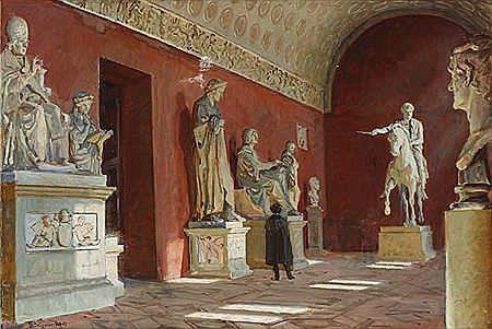 Interior from Thorvaldsen's Museum.