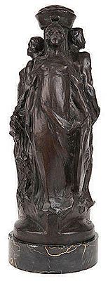 Drie klassieke figuren rondom zuil. by Arthur Pierre - Auction record, sale price, and art valuation. Compare with similar artists and explore comparable artworks.