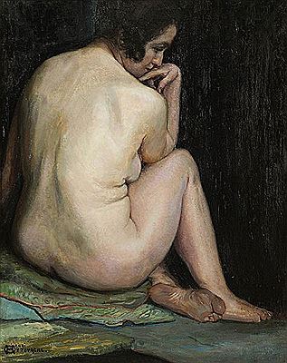Seated nude