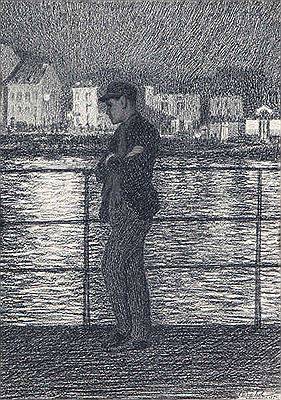 "Le soir au bord de la Meuse"