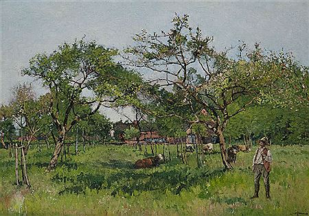 Sample artwork by Jean Victor Hermans (19th Century), known for painting - View similar artists and auction records