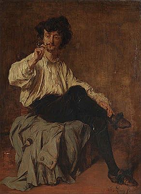 'Le fumeur' (1886) (zelfportret van de kunstenaar)
