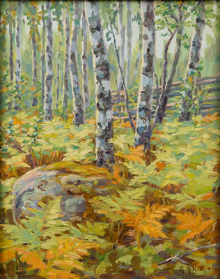 SUNLIGHT IN THE FOREST by Elin Alfhild Nordlund - Auction record, sale price, and art valuation. Compare with similar artists and explore comparable artworks.