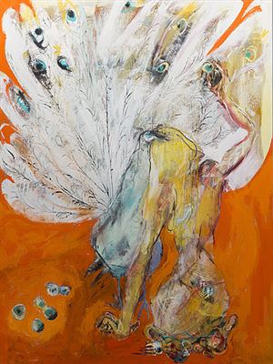 "HERA DECORATES PEACOCK"