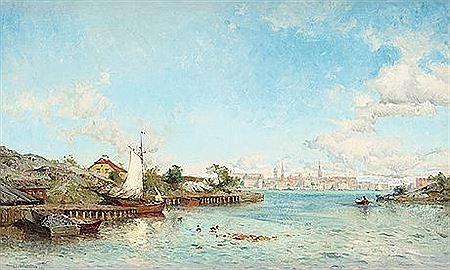 "STOCKHOLM FRÅN MÄLAREN" (STOCKHOLM FROM LAKE MÄLAREN)