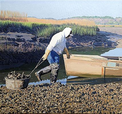 Ostering on Hilton Head Island by Michael Harrell - Auction record, sale price, and art valuation. Compare with similar artists and explore comparable artworks.
