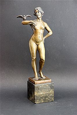 Female Nude with Dove