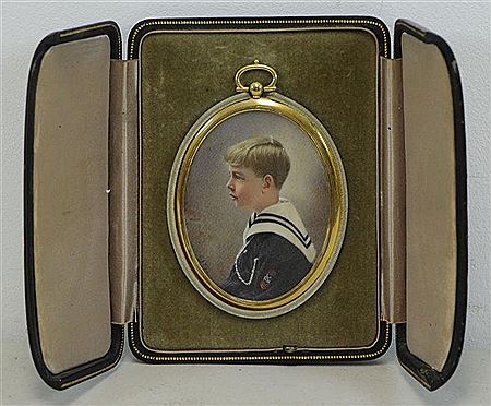 Miniature Portrait of a Young Boy