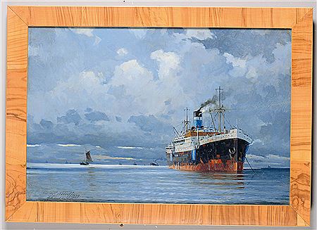 Ritratto di cargo in navigazione by Victor Hugo Vilhelm Qvistorff - Auction record, sale price, and art valuation. Compare with similar artists and explore comparable artworks.