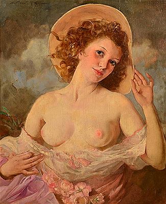 JUNGES MADCHEN MIT BLUMEN