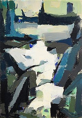 Cubist abstract painting