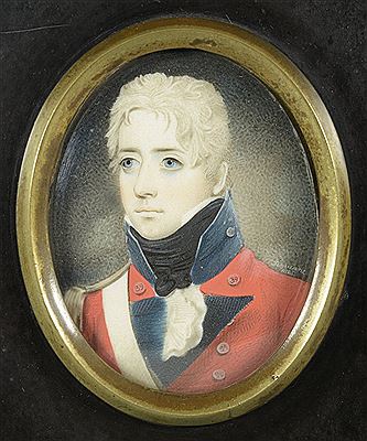 Miniature officer portrait