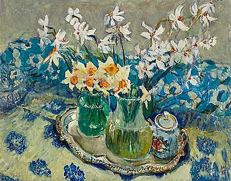 Still Life with Green Vase