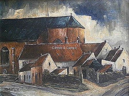 T Hooghuis aan Kieldrecht kerk by Arthur Hebberecht - Auction record, sale price, and art valuation. Compare with similar artists and explore comparable artworks.
