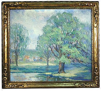 Trees on a River Bank