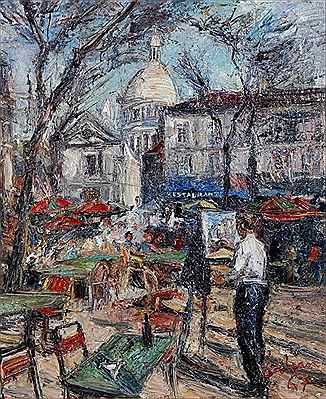 La place du Tertre by Armand Dalian - Auction record, sale price, and art valuation. Compare with similar artists and explore comparable artworks.