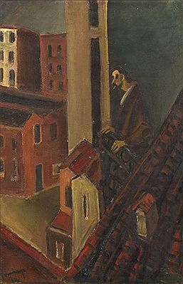 Le peintre à son balcon