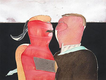 Sans titre (Conversation) by Michel Potier - Auction record, sale price, and art valuation. Compare with similar artists and explore comparable artworks.