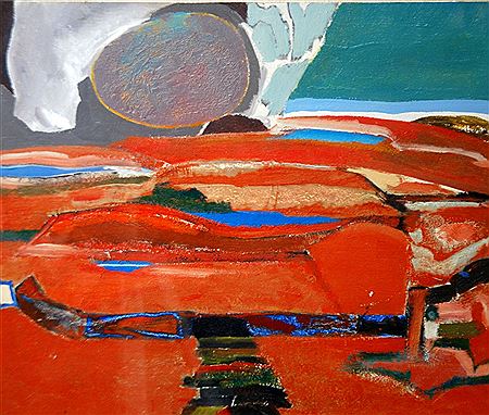 'Red Moor' by Derek Hyatt - Auction record, sale price, and art valuation. Compare with similar artists and explore comparable artworks.