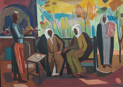 Sample artwork by Ismael Al-Sheikhly (1924 - 2002), known for painting - View similar artists and auction records