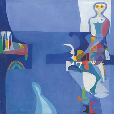 Sample artwork by Dia Azzawi (Born 1939), known for iraqi culture themed sculpture and painting - View similar artists and auction records