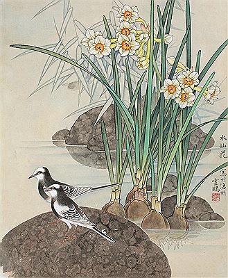 BIRDS AND NARCISSUS by Yunpeng Tian - Auction record, sale price, and art valuation. Compare with similar artists and explore comparable artworks.