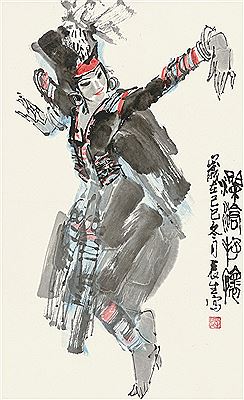 DANCE PEOPLE by Chensheng Dong - Auction record, sale price, and art valuation. Compare with similar artists and explore comparable artworks.