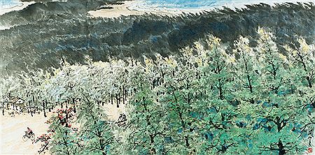 GREEN LANDSCAPE by Shanyue Guan - Auction record, sale price, and art valuation. Compare with similar artists and explore comparable artworks.