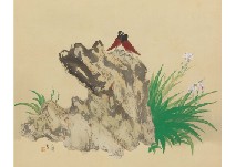 Little birds and flowers