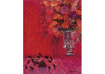 Bouquet rouge et "burlats" noirs