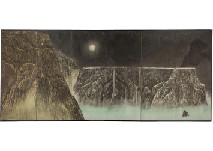 Moon (Paravent) by Yu Yoshikawa - Auction record, sale price, and art valuation. Compare with similar artists and explore comparable artworks.