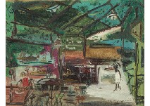 Cafe by Tatsuo Arai - Auction record, sale price, and art valuation. Compare with similar artists and explore comparable artworks.