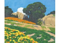 Tree at the flower field
