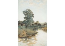 Landscape by Louis Burleigh Bruhl - Auction record, sale price, and art valuation. Compare with similar artists and explore comparable artworks.