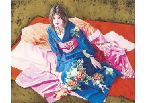 Blue Dress by Natsue Aoyagi - Auction record, sale price, and art valuation. Compare with similar artists and explore comparable artworks.