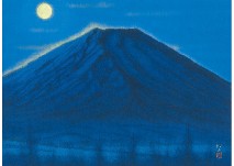 Moon and Mt.Fuji